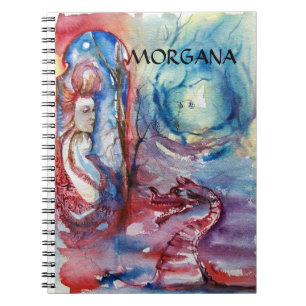 MORGANA/Magic and Myasty,Rosa Blue Fantasy Anteckningsbok