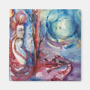MORGANA/Magic and Myasty,Rosa Blue Fantasy Magnet