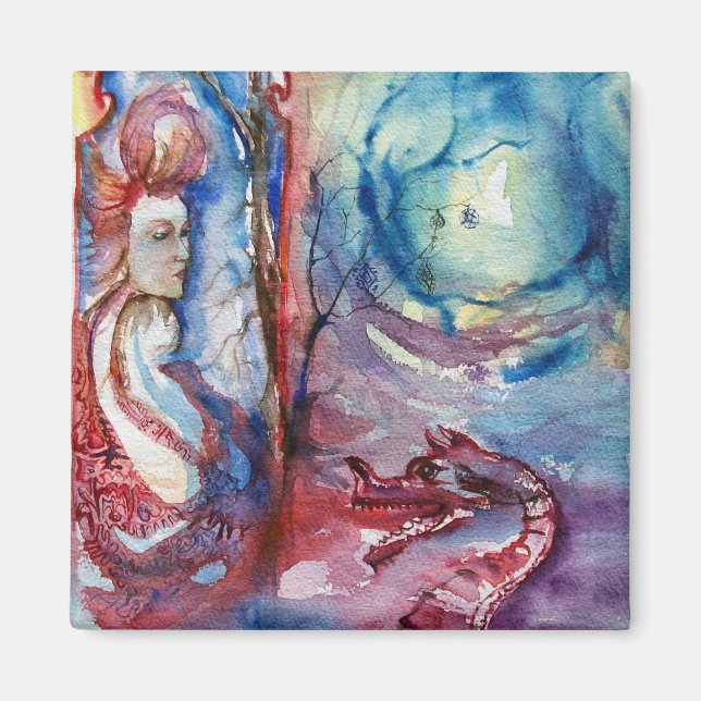 MORGANA/Magic and Myasty,Rosa Blue Fantasy Magnet (Framsidan)