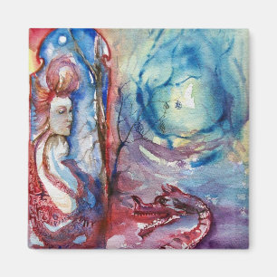 MORGANA/Magic and Myasty,Rosa Blue Fantasy Magnet