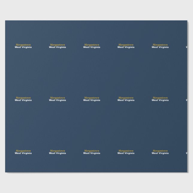 Morgantown, Väster Virginia Wrapping Papper Presentpapper (Platt)