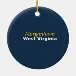 Morgantown West Virginia prydnad Julgransprydnad Keramik
