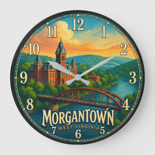 Morgantown West Virginia  Stor Klocka (Framsida)