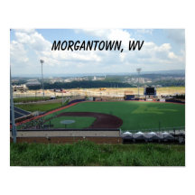 Morgantown WV från Baseball Fält Poster