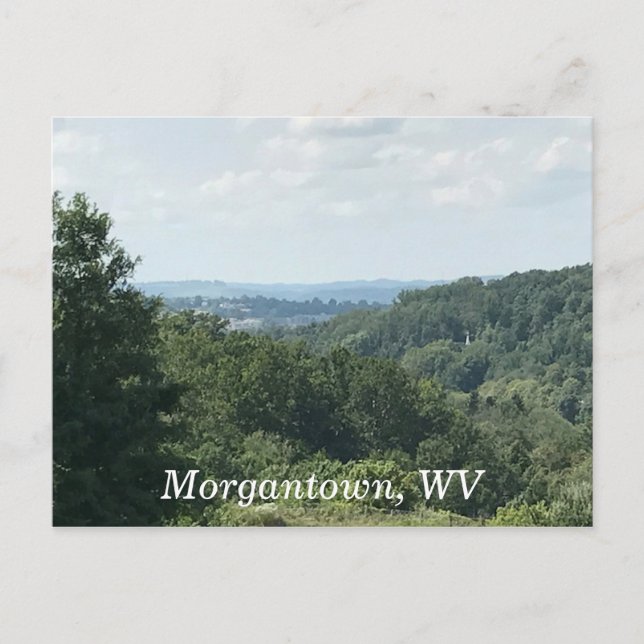 Morgantown WV Photo Mountains Postcards Vykort (Framsida)