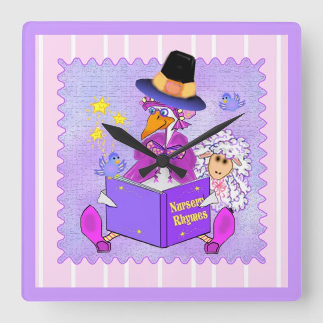 Morgåsen tar tid på fyrkantig klocka (Framsida)