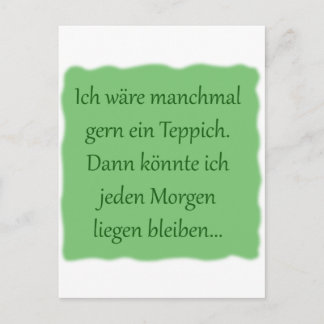 Morgens liegen bleiben vykort