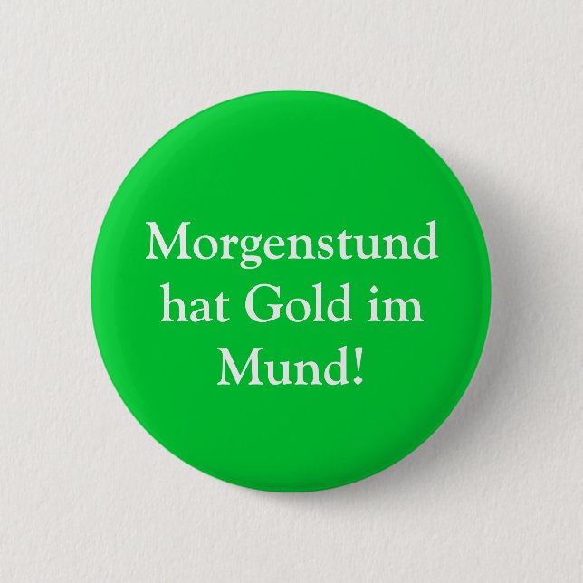 Morgenstund hattguld im Mund! Knapp (Framsida)