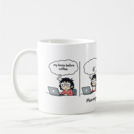 Morgnar: En Dokumentär | Rolig Kaffeserieteckning Kaffemugg