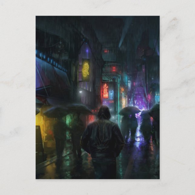 Morgnar för folk av natten vykort (Framsida)