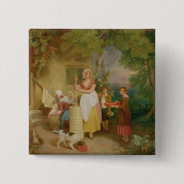Morgon 1799 (olja på kanfas) knapp (Framsida)