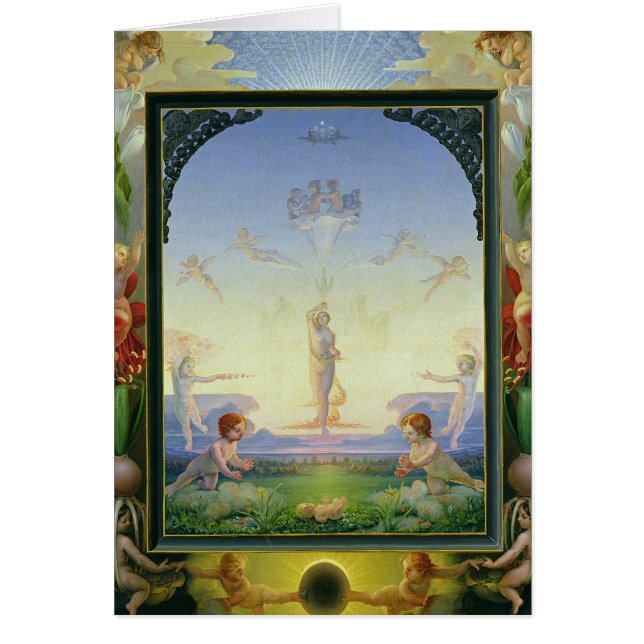 Morgon 1808 hälsningskort (Framsidan)