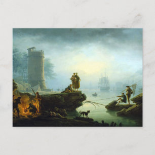 Morgon av Claude-Joseph Vernet Vykort