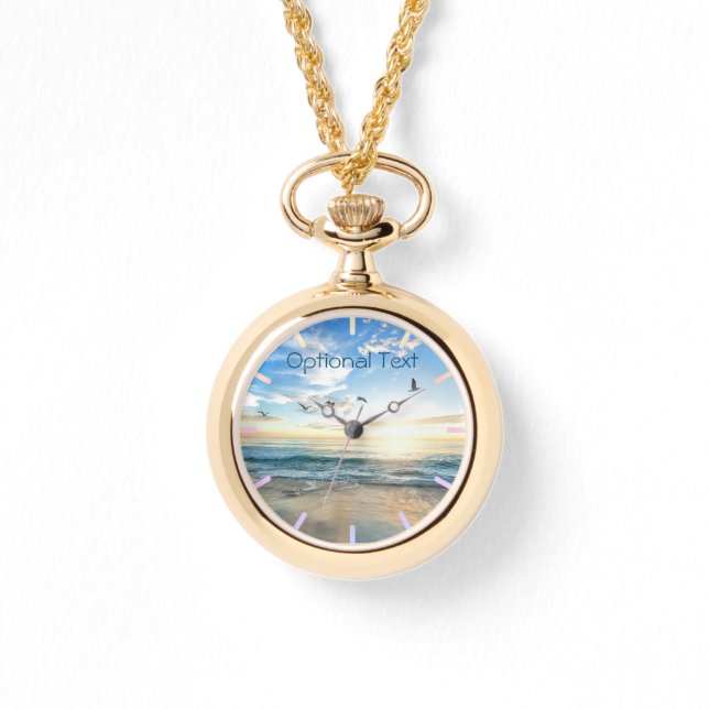 Morgon Beach Fiskmåsar Armbandsur (Framsida)