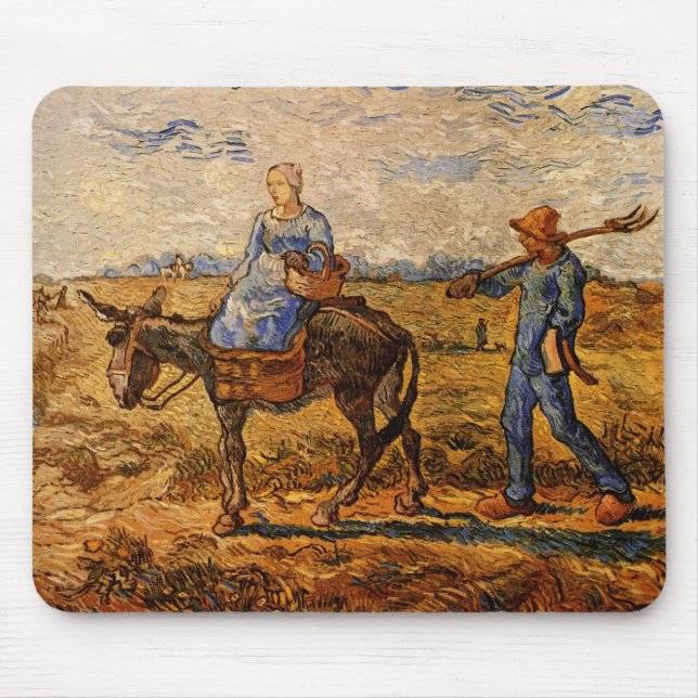 Morgon, bondpar av Vincent van Gogh Musmatta (Framsidan)