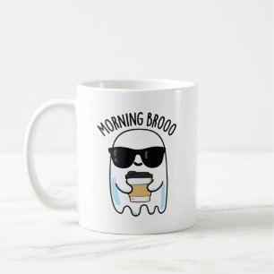 Morgon Broo Funny Ghost Coffee Pun Kaffemugg