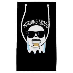 Morgon Broo Funny Ghost Coffee Pun Mörk BG