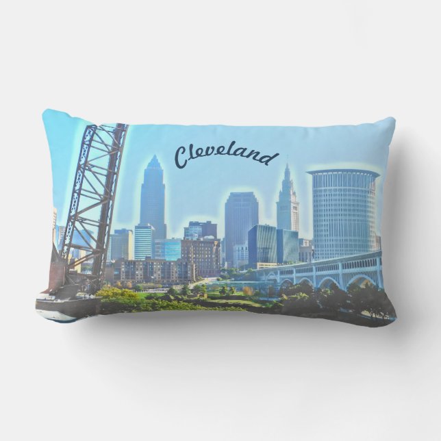 Morgon Cleveland Ohio Pillow Lumbarkudde (Framsida)