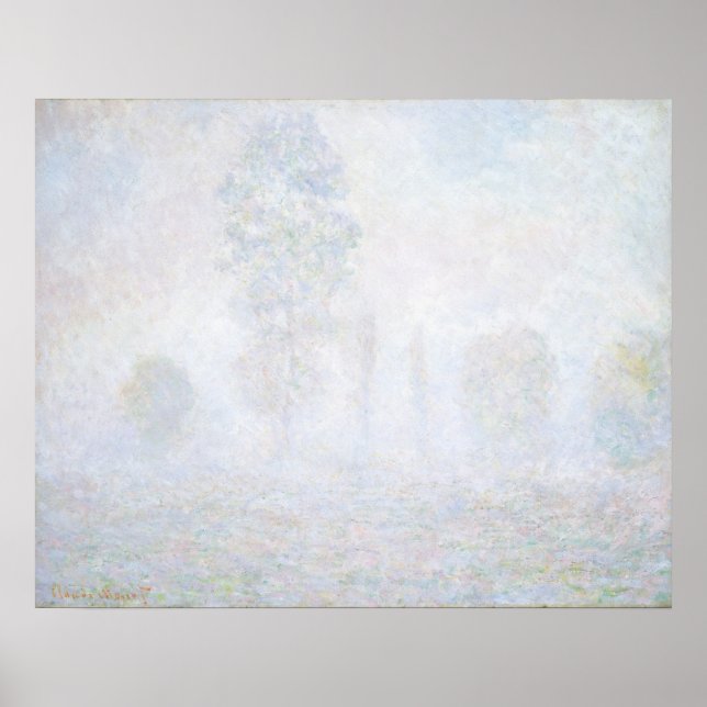 Morgon Dimma - Claude Monet Fine Art Poster (Framsidan)