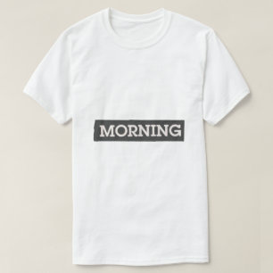 Morgon – Enkel typografidesign T Shirt