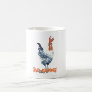 Morgon för tuppkoppbra kaffemugg