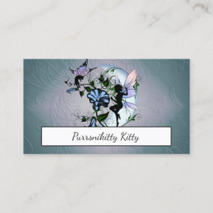 Morgon Glory Shadow Fairy och Kosmisk Katt Visitkort