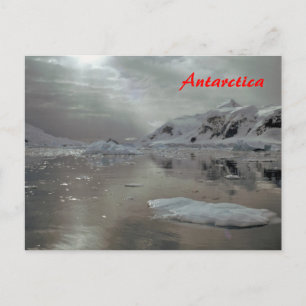 Morgon i Antarctica vycard Vykort