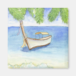 Morgon i Bali Watercolor Magnet