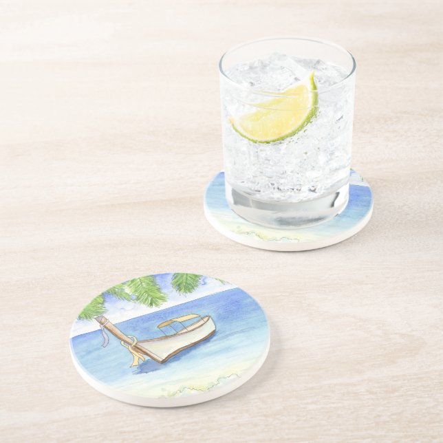 Morgon i Bali Watercolor Underlägg (Sidan)