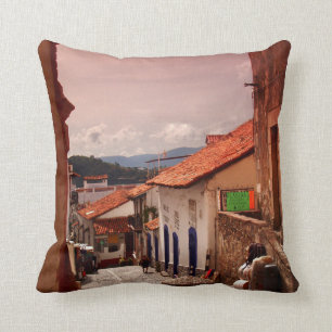 Morgon i den Taxco gatan Kudde