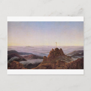 Morgon i Riesengebirge - Caspar David Friedrich Vykort