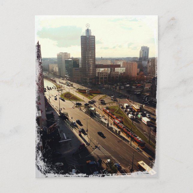 Morgon i Warszawa Vykort (Framsida)