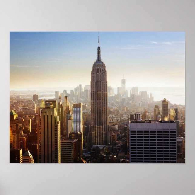 Morgon Manhattan Siluett Poster (Framsidan)