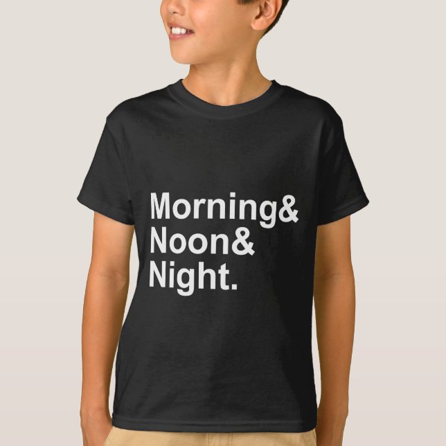 Morgon, middag & natt Vanligt frasuttryck Tee (Framsida)