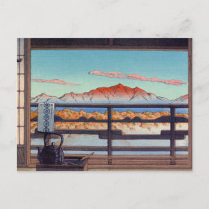 Morgon på Arayu Spa Shiobara av Kawase Hasui Vykort