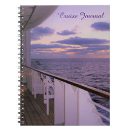 Morgon på kryssningsfartyget Cruise Journal Anteckningsbok