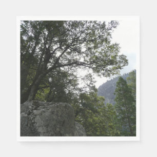 Morgon på leden till Vernal Falls i Yosemite Pappersservett