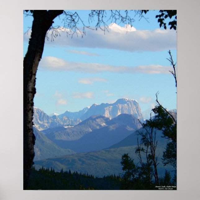 Morgon på Moose's Tooth Poster (Framsidan)