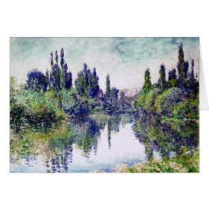 Morgon på Seinen, nära Vetheuil - Claude Monet Hälsningskort