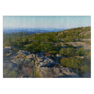Morgon på toppen av Cadillac Mountain i Acadia