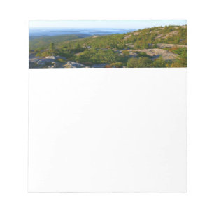 Morgon på toppen av Cadillac Mountain i Acadia Anteckningsblock