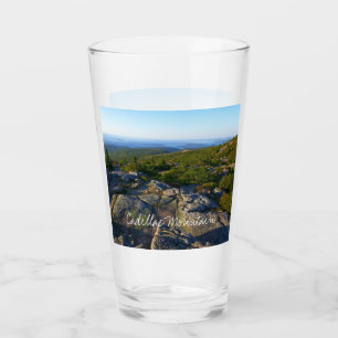 Morgon på toppen av Cadillac Mountain i Acadia Glaskopp