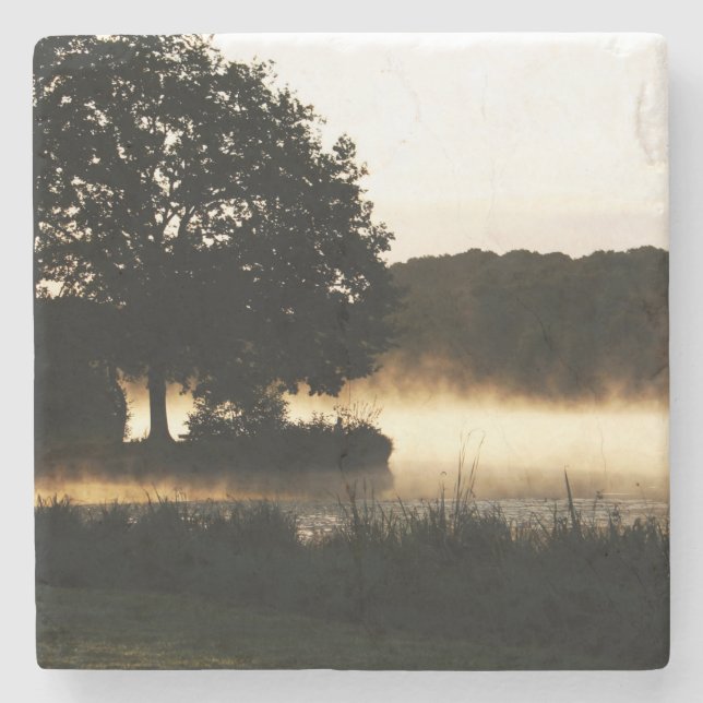 Morgon Sjö Scene Coercna Stenunderlägg (Framsidan)