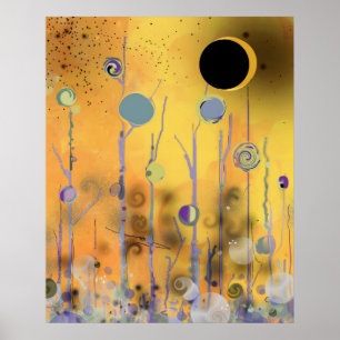 Morgon Sol - Abstrakten Poster
