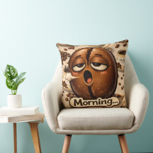 Morgon, sömnig kaffeböna rolig relaterbar kaffe