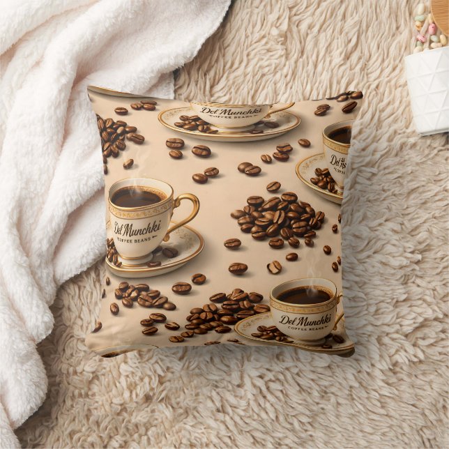 Morgon, sömnig kaffeböna rolig relaterbar kaffe kudde (Filt)