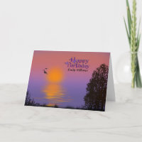 Morgon Sunrise Birthday med namn