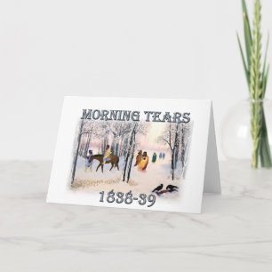 Morgon Tårar skildrar Cherokee Trail från 1838-39 Kort