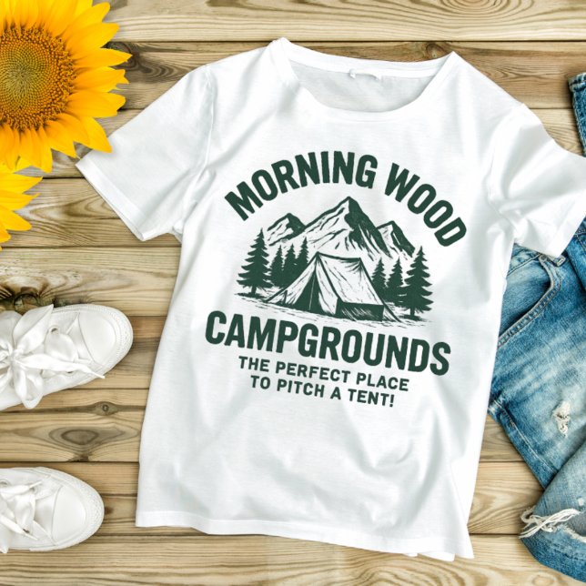 Morgon Trä Campground T Shirt (Skapare uppladdad)
