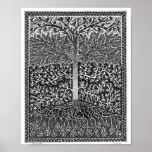 Morgon Träd Poster